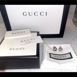 Gucci brand new never worn silver interlocking G
